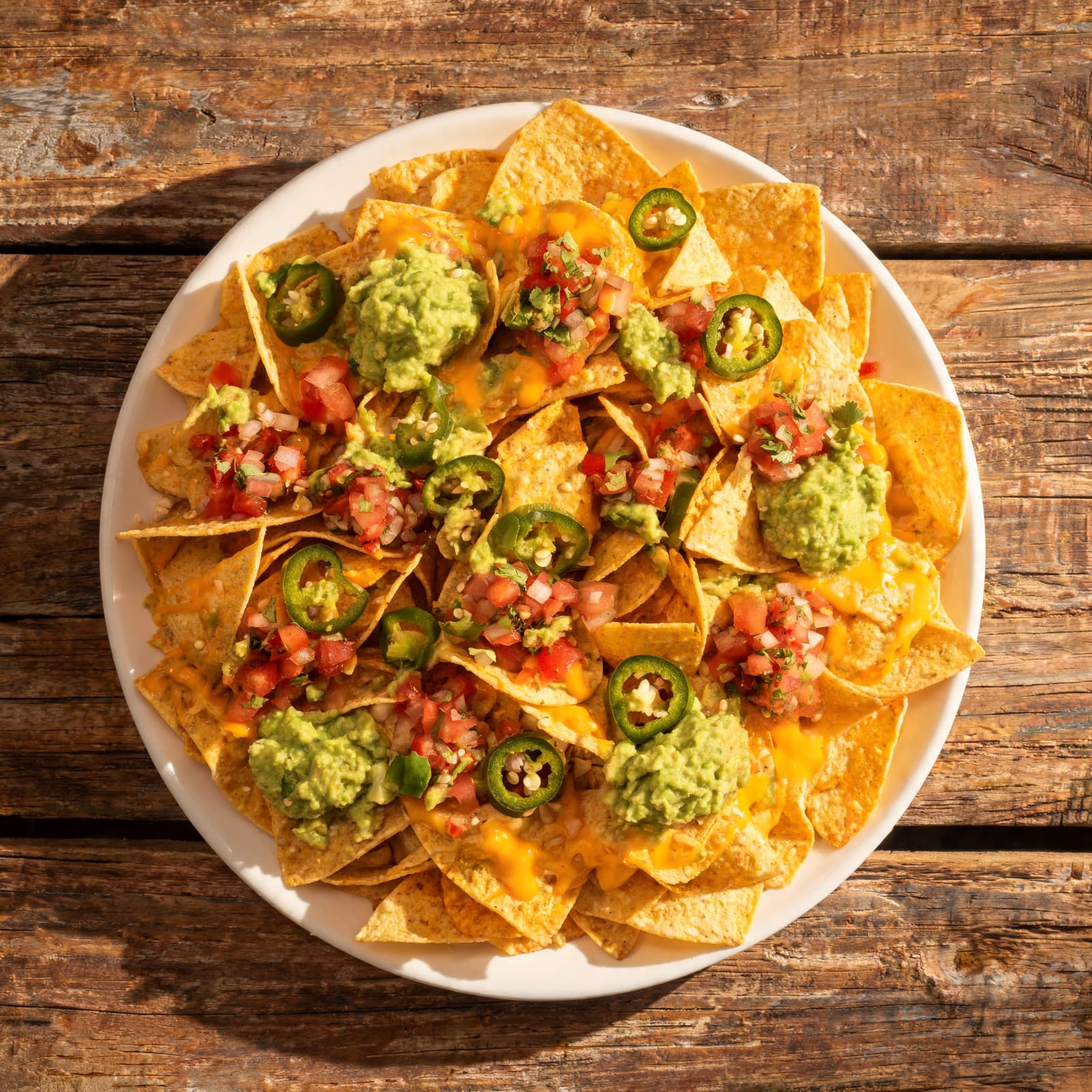 Nachos con guacamole